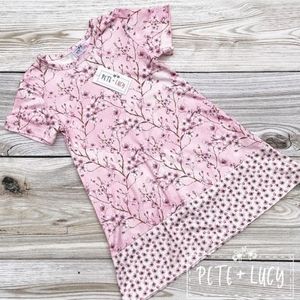 Pete + Lucy Cherry Blossom Short Sleeve Dress Size 2T